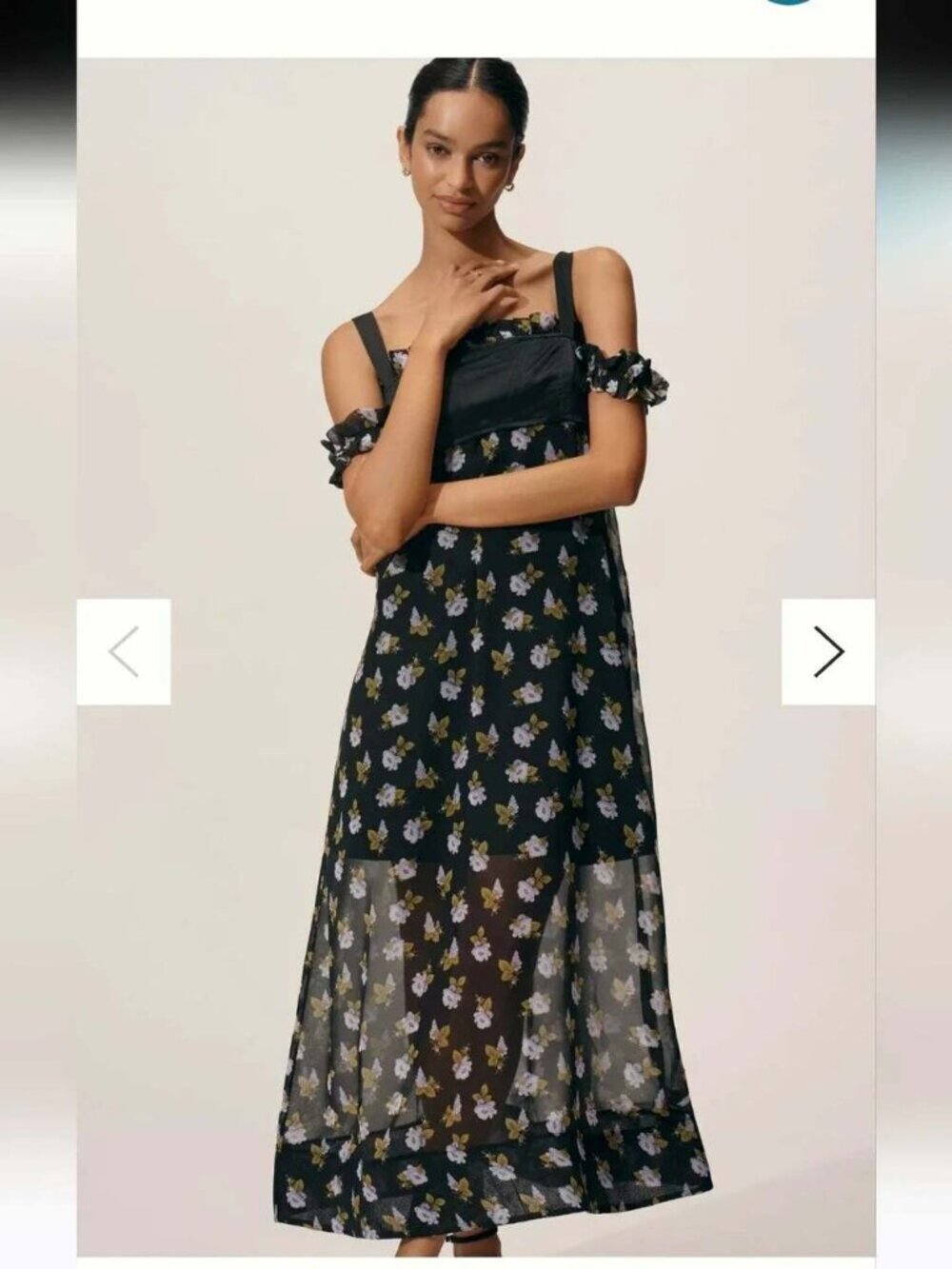 Anthropologie Maeve Corset Maxi Dress Sz XS (II-13)